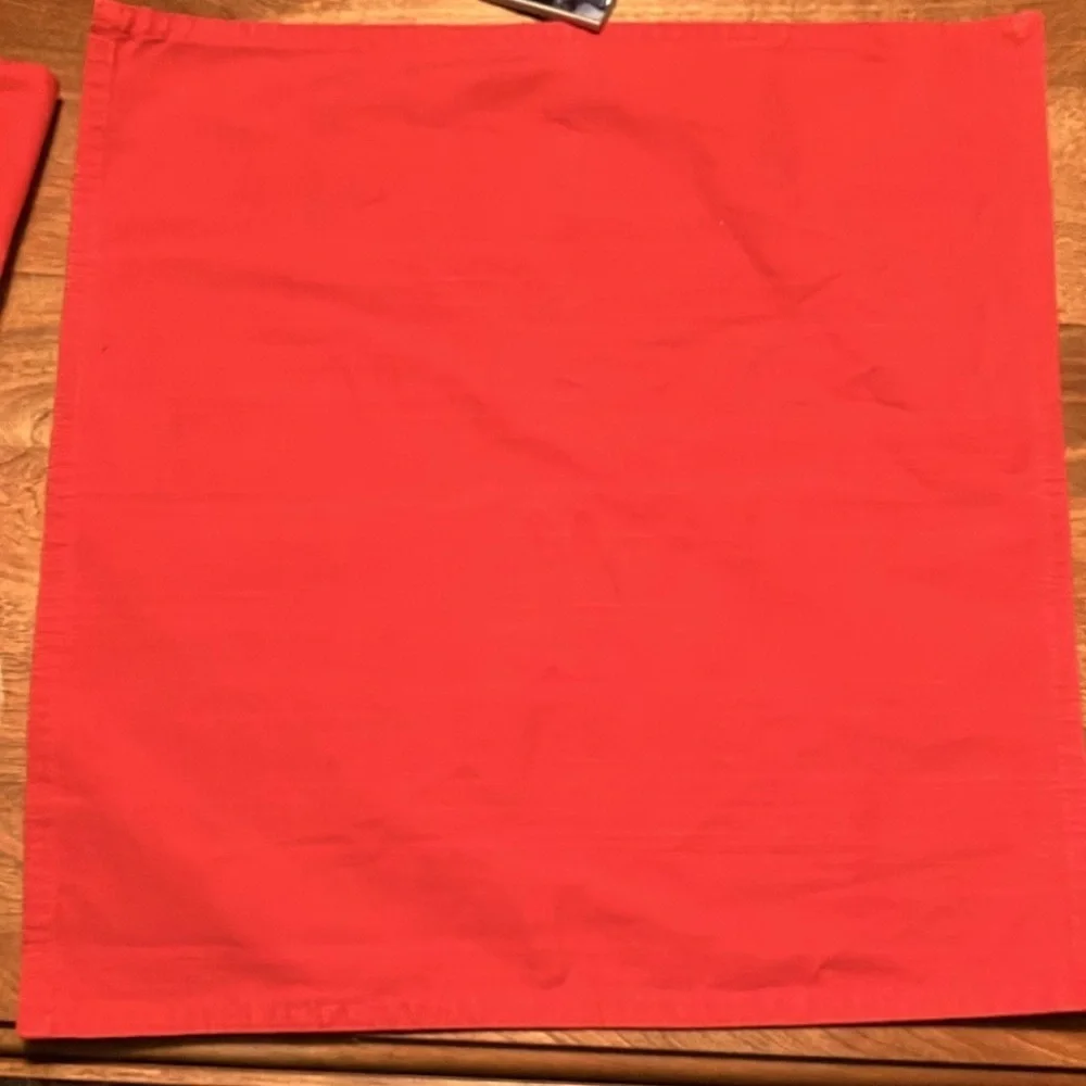 🌈 IKEA 100% cotton napkins 17 x 17 1999 red set of 6